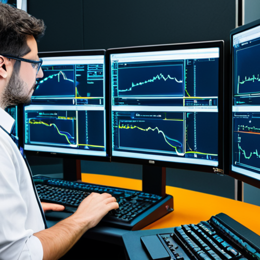 **

A network engineer, fully clothed in appropriate attire, is troubleshooting a complex network topology in a virtual lab environment (GNS3 or Eve-NG). The scene shows multiple virtual routers, switches, and firewalls interconnected. Focus on the engineer's focused expression and the detailed network diagram on the screen. The prompt includes commands like `ping`, `traceroute`, and `show ip route` displayed on a terminal window. Safe for work, professional environment, perfect anatomy, natural proportions.

**
