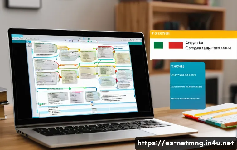 CCNP 준비 전략과 공부 방법 - A detailed and realistic digital illustration of a professional networking study environment tailore...